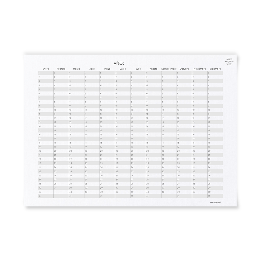 Calendario Planificador Anual