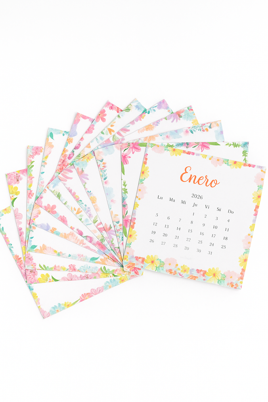 Calendario Pedestal tarjetas 2026