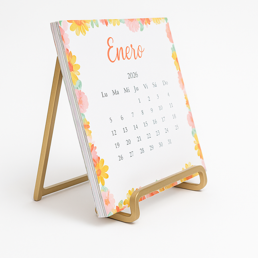 Calendario Pedestal tarjetas 2026