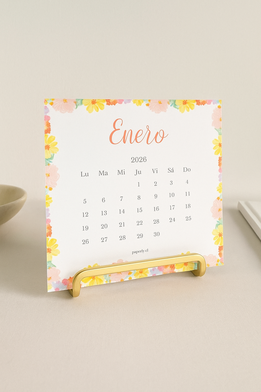 Calendario Pedestal tarjetas 2026