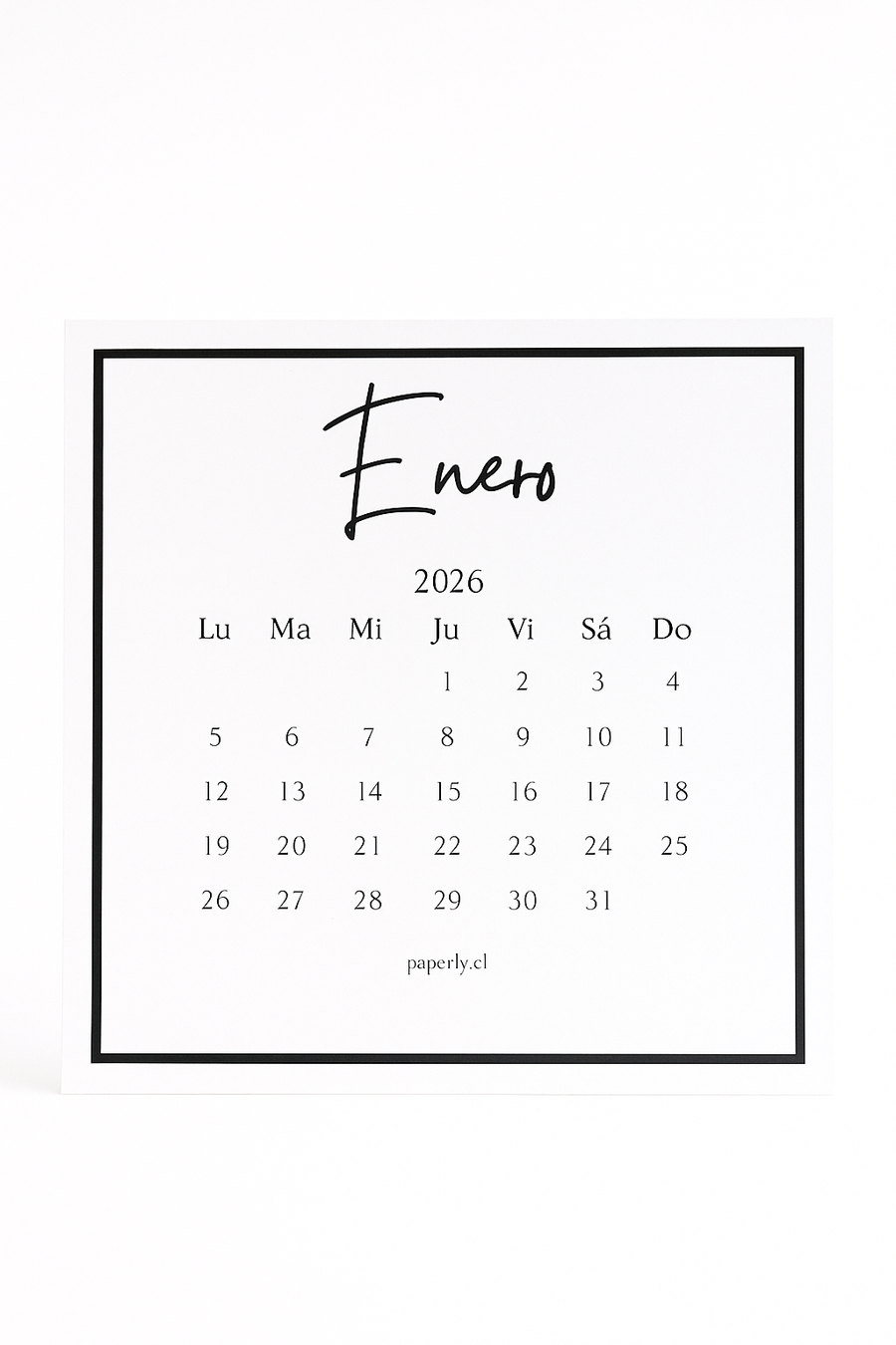 Tarjetas reposición Calendario 2026