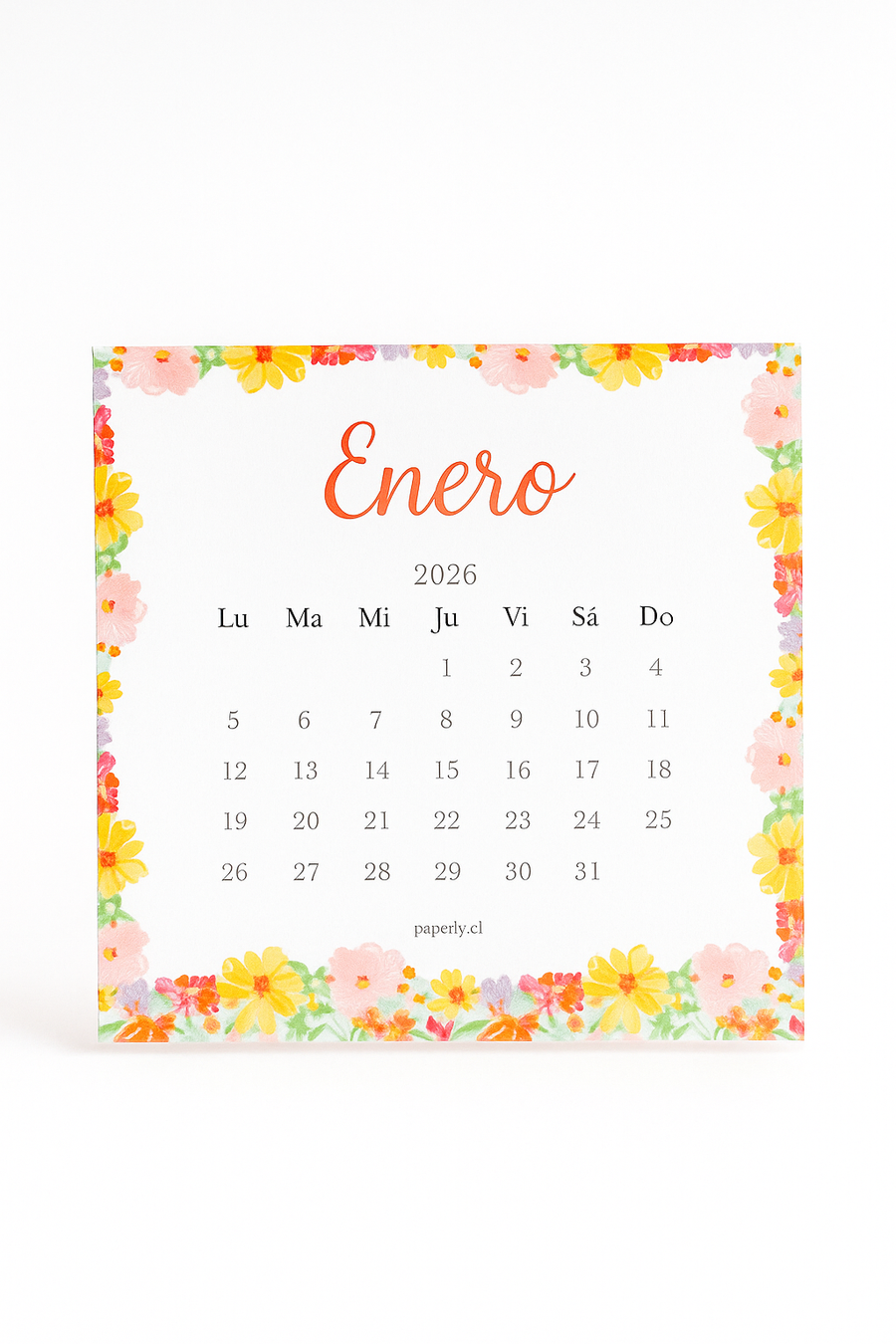 Calendario Pedestal tarjetas 2026